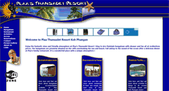 Desktop Screenshot of plaa-thansadetresort.com